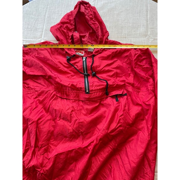 Marlboro Unlimited Red Anorak Jacket Hooded Pullover Nylon XL - Picture 4 of 7